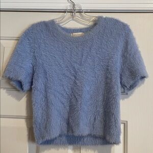 Altar'd State Fuzzy Blue Blouse